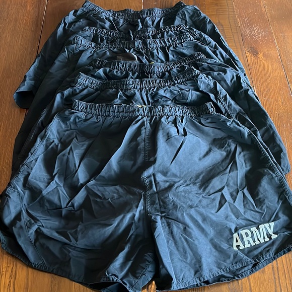 Bundle of (4) Army PFU PT shorts. - Picture 2 of 2